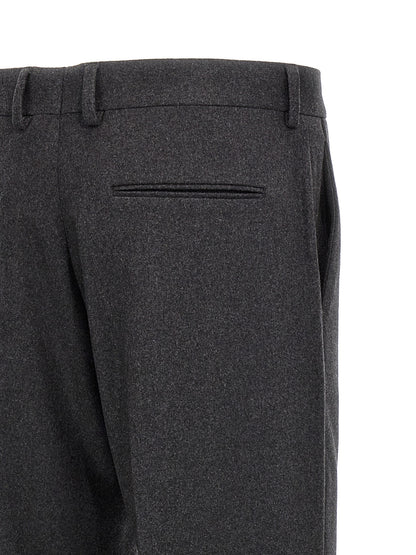 Casual Pants by Fendi for men in cashmere gray features an sophisticated and straight-leg with a precise long, creating a sophisticated and sophisticated silhouette.