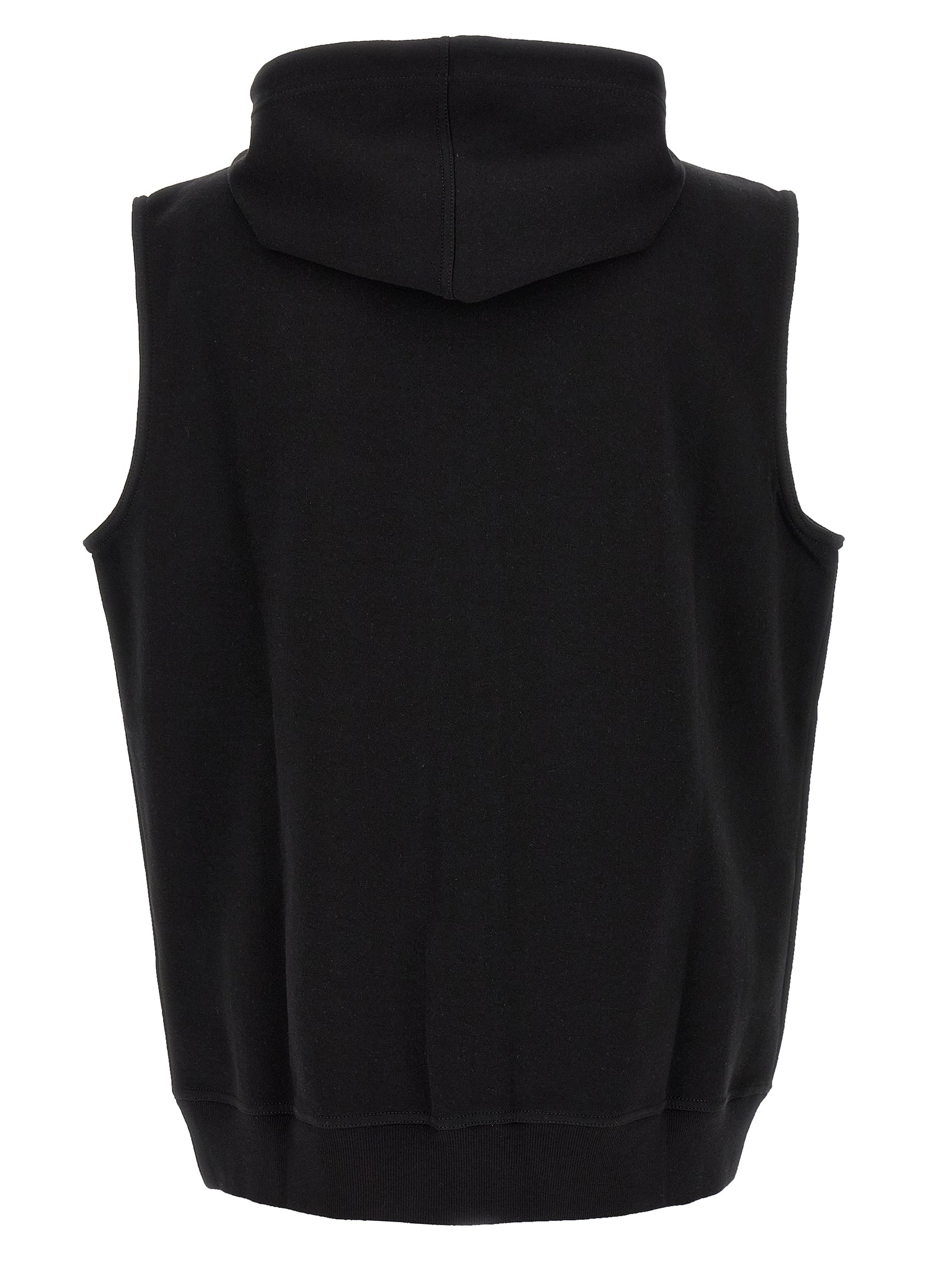 Hooded Vest by Brunello Cucinelli for men in silk polyamide cotton & cashmere black features a stylish silhouette, showcasing distinct hooded and a refined for a truly stylish finish.