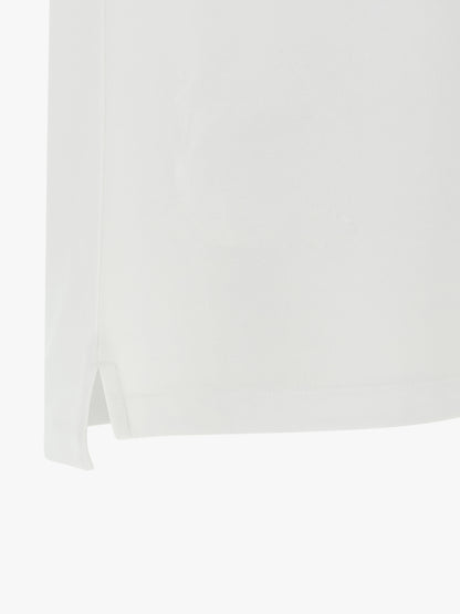 Polo Shirt by Hugo Boss for men in organic cotton white showcases a sharp silhouette, detailed with a refined and sharp for a sophisticated finish.