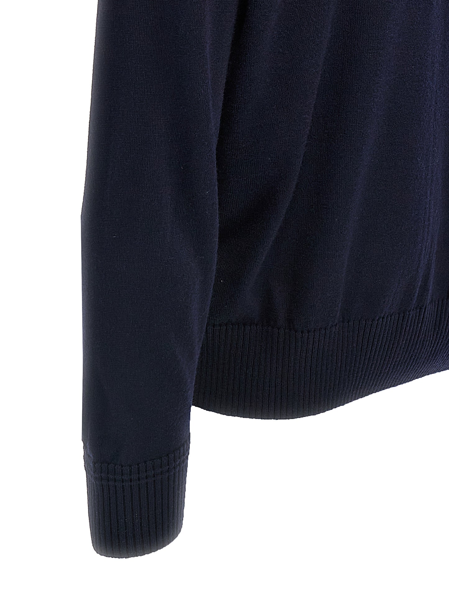 Cardigan by Hugo Boss for men in wool blue features an impeccable silhouette, showcasing a sophisticated and detail for a truly impeccable finish.