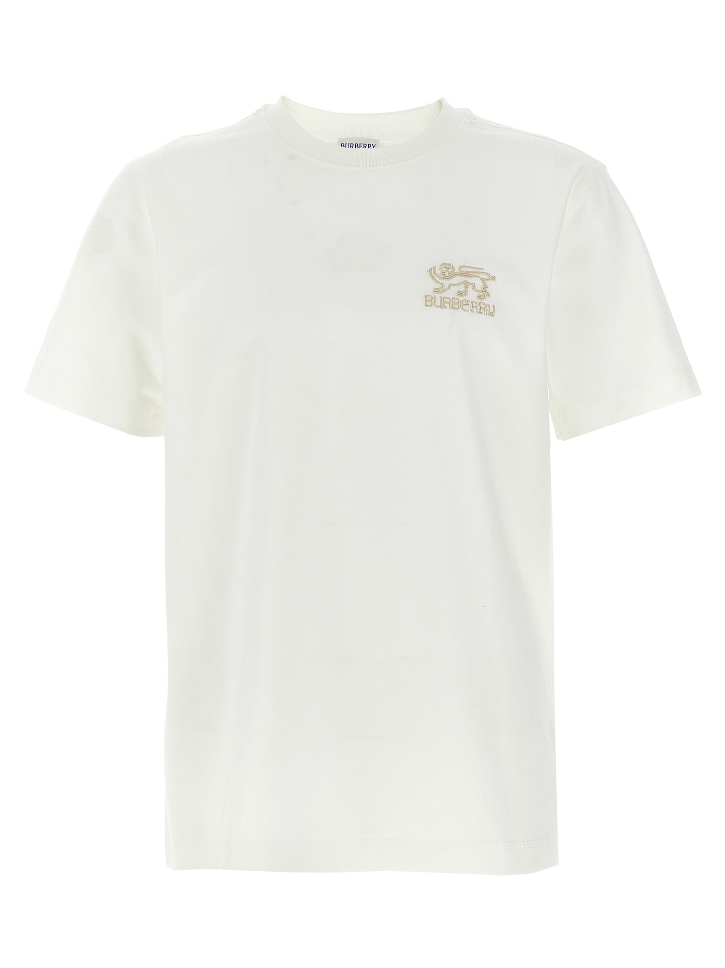 T-Shirt by Burberry for men in organic cotton white features an on trend silhouette, perfectly showcasing a on trend short-sleeve and crew neckline for an elevated aesthetic.