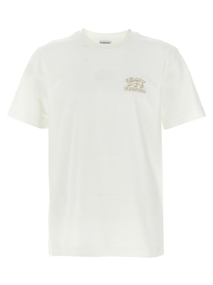 T-Shirt by Burberry for men in organic cotton white features an on trend silhouette, perfectly showcasing a on trend short-sleeve and crew neckline for an elevated aesthetic.