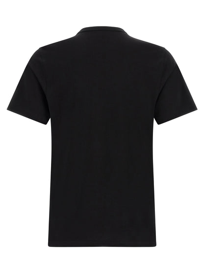 T-Shirt by Diesel for men in cotton black showcases a dramatic silhouette, elegantly detailed with a dramatic crew neckline and for a truly dramatic finish.
