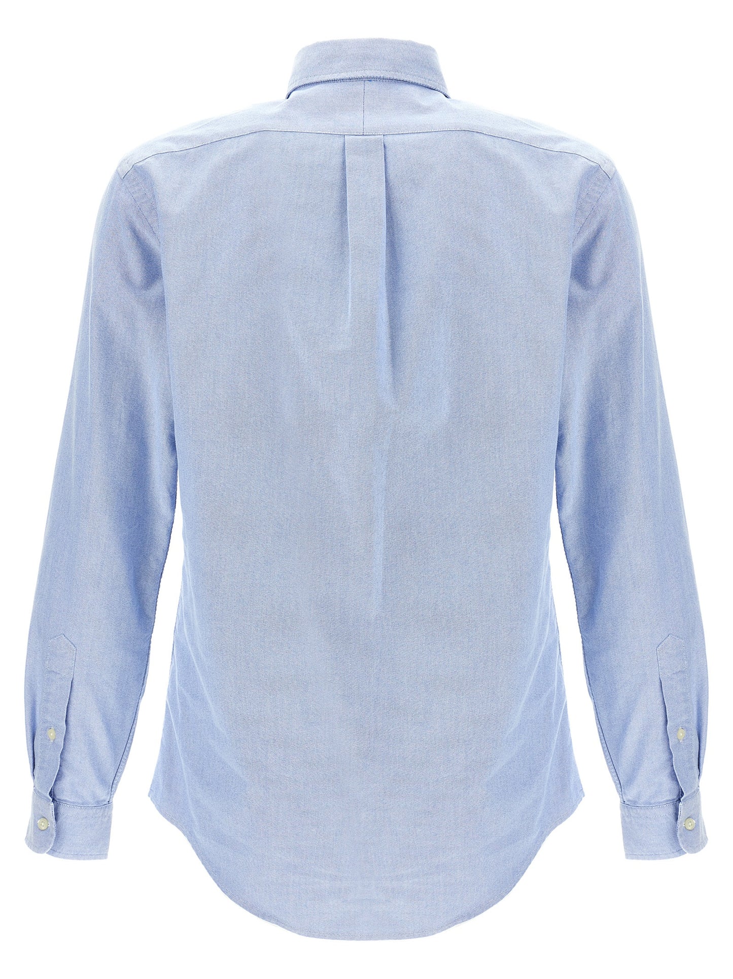 Shirt by Polo Ralph Lauren for men in cotton light-blue showcases a sleek silhouette, elegantly detailed with a sleek and for a sleek finish.
