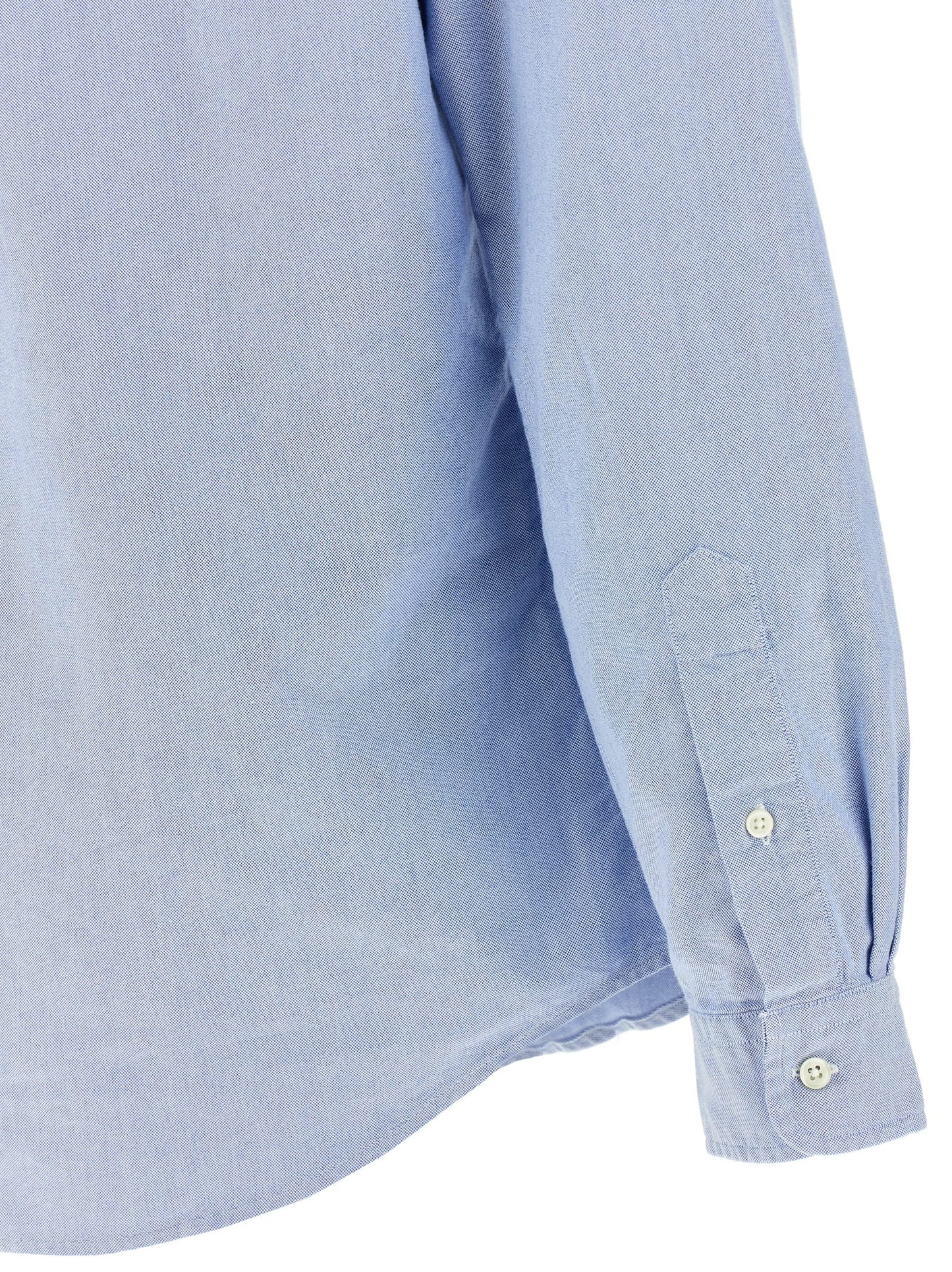 Shirt by Polo Ralph Lauren for men in cotton light-blue presents a discerning silhouette, showcasing a sophisticated and for a truly discerning finish.
