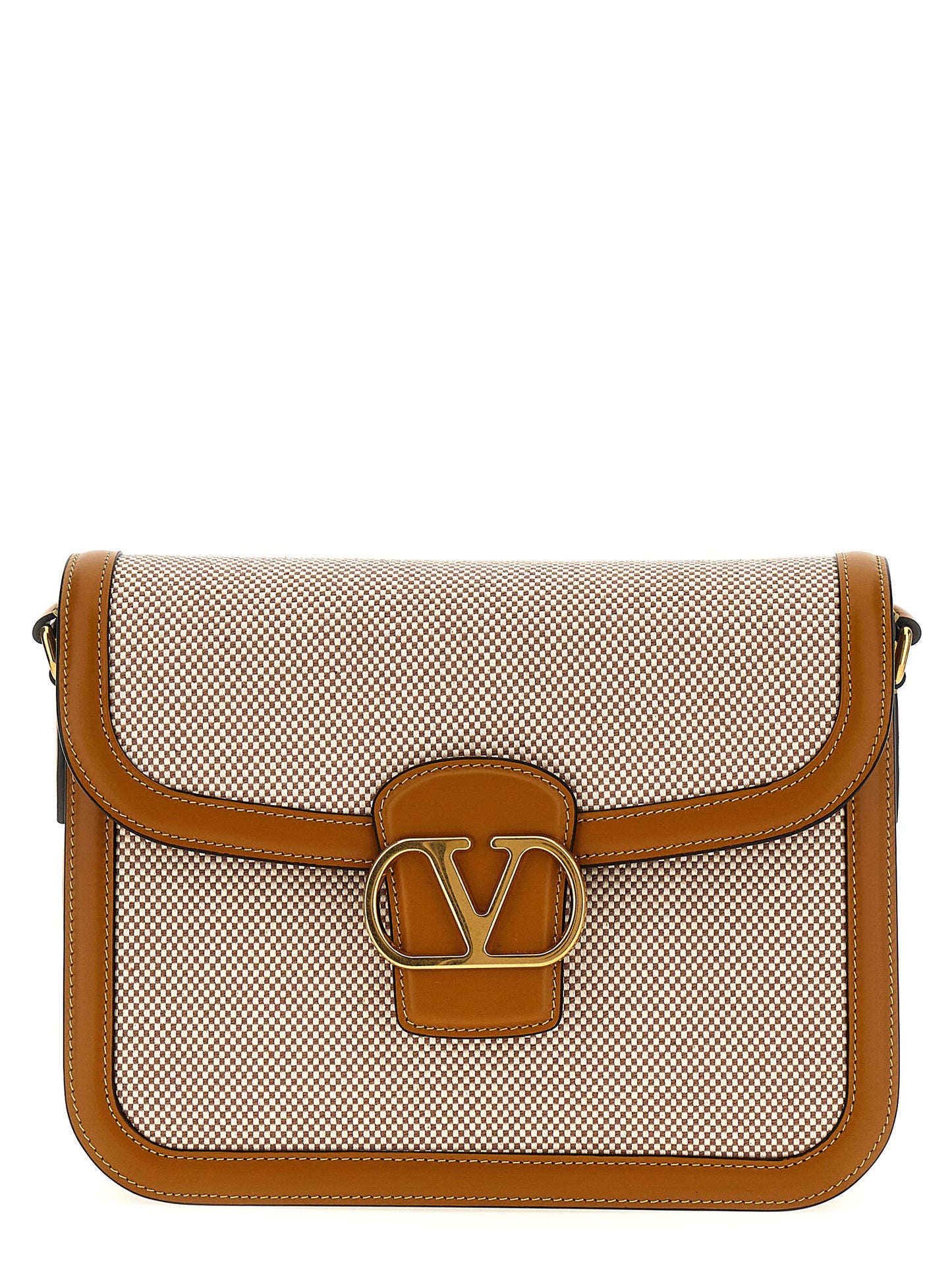 Shoulder Flap Bag by Valentino Garavani for women in cotton polyester canvas multicolor & signature features a effortless sophistication silhouette, secured by a flap & magnetic with ample and versatile shoulder-strap & adjustable-strap for a effortless sophistication finish.