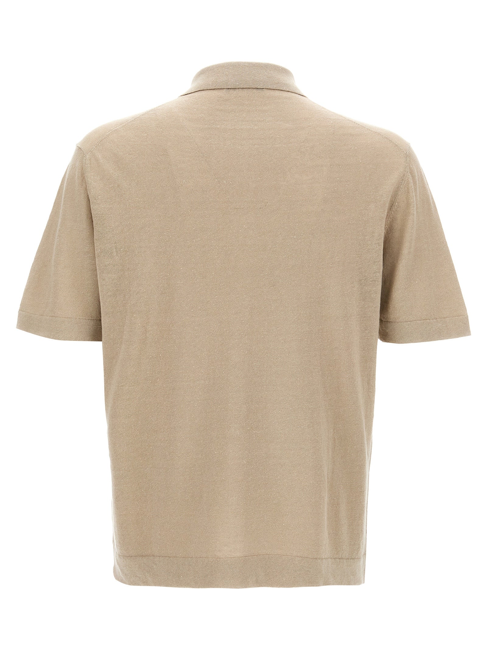 Shirt by ZANONE for men in linen & cotton beige presents a discerning silhouette, showcasing a sophisticated and for a truly discerning finish.