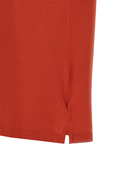 Polo Shirt by ZANONE for men in cotton orange presents a crisp silhouette, artfully detailed with a crisp and crisp .