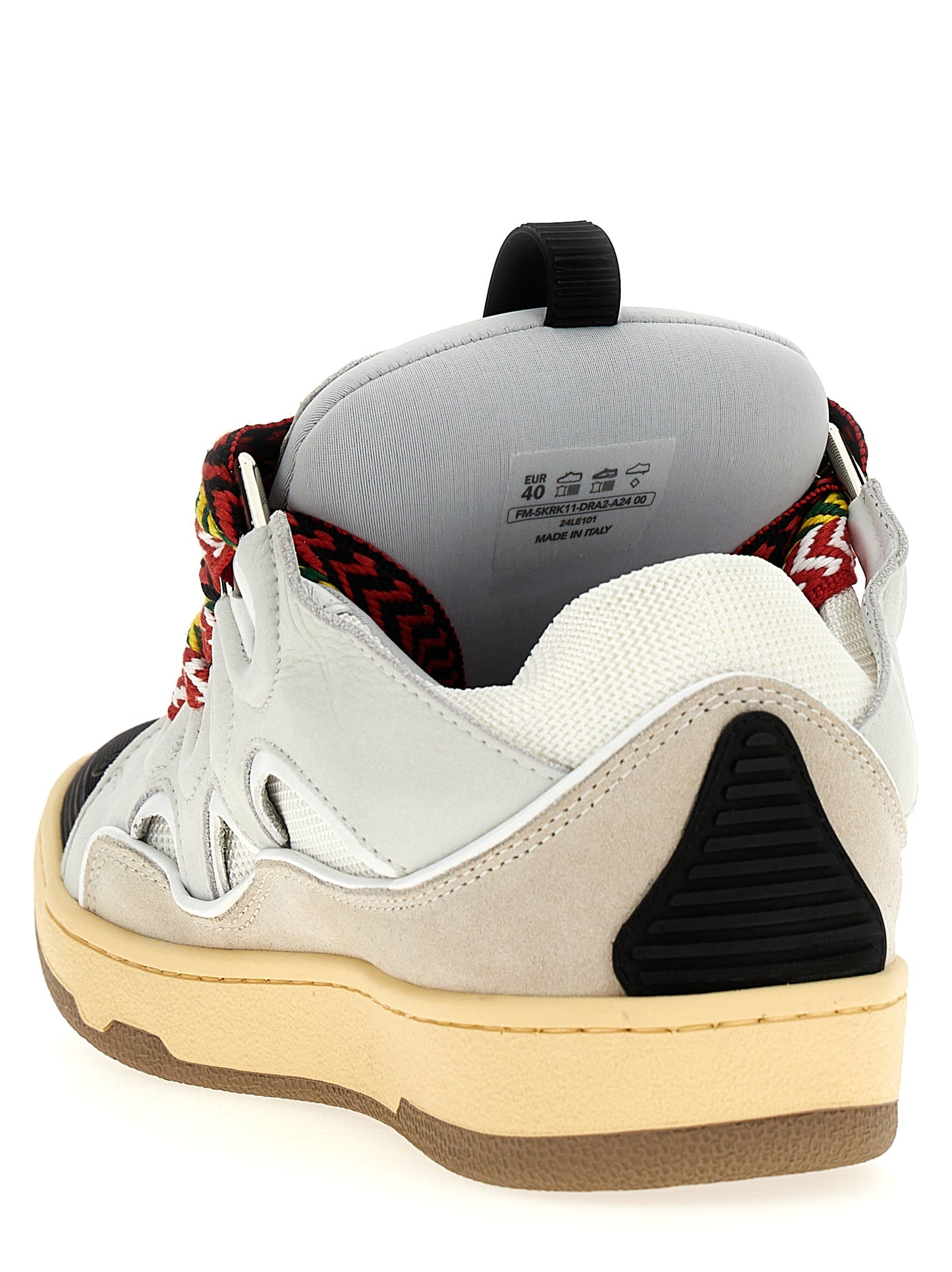 Sneakers by Lanvin for men in suede calfskin leather & plush polyester gray & herringbone features an timeless silhouette from the Men's Chunky Suede Calfskin Leather & Plush Polyester Sneakers collection, showcasing a signature chunky style with an timeless finish.