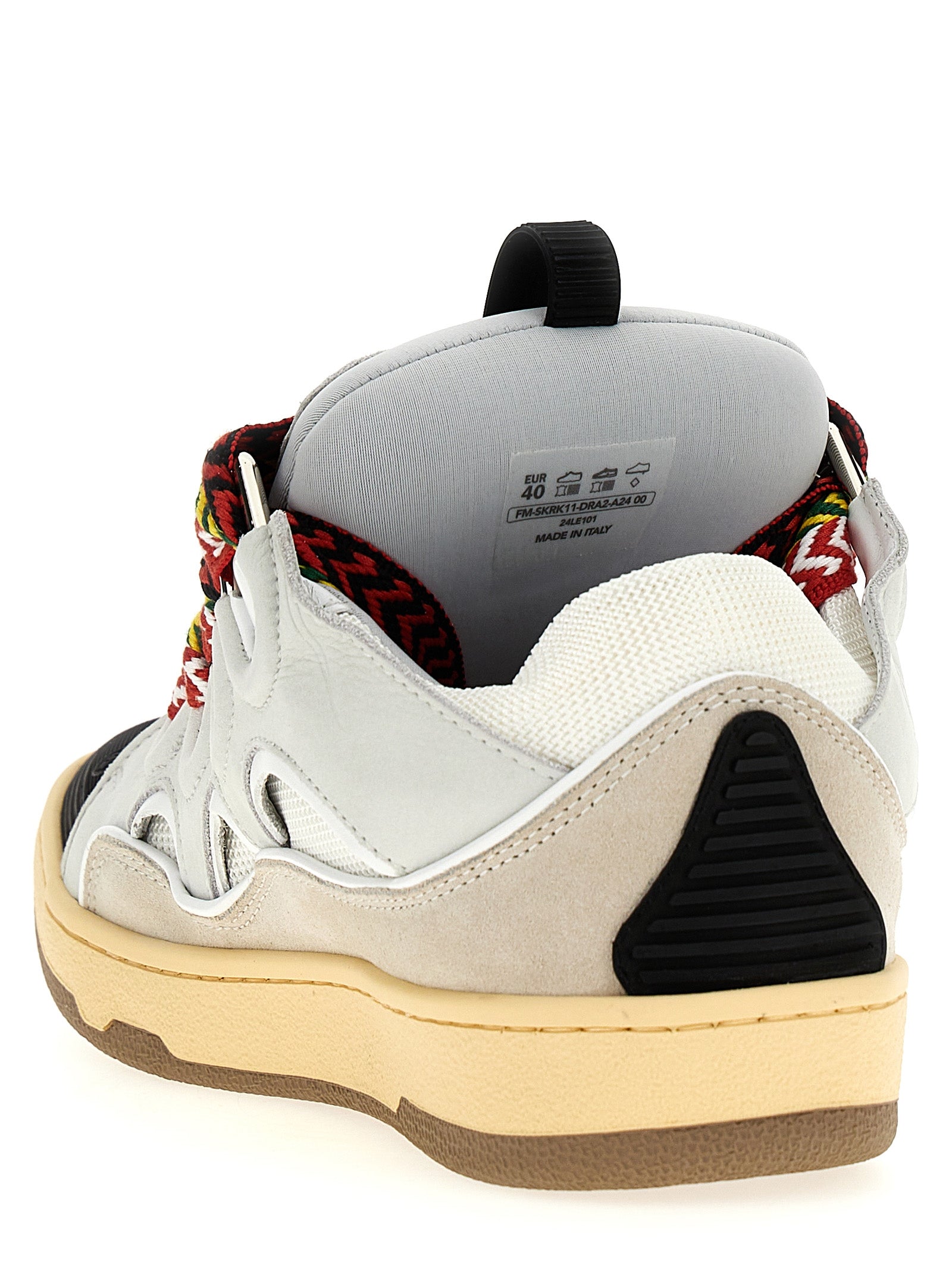 Sneakers by Lanvin for men in suede calfskin leather & plush polyester gray & herringbone features an timeless silhouette from the Men's Chunky Suede Calfskin Leather & Plush Polyester Sneakers collection, showcasing a signature chunky style with an timeless finish.