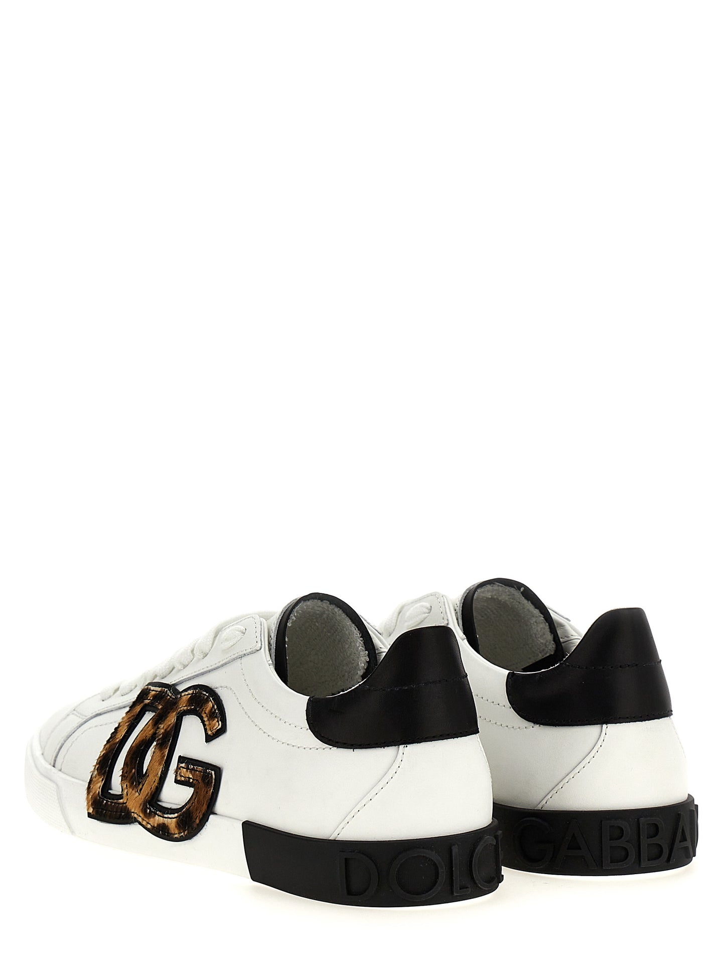 Sneakers by Dolce & Gabbana for women in calf & lamb leather multicolor presents a on trend silhouette from the Pony Women's Low Top Calf & Lamb Leather Sneakers collection, showcasing a on trend low-top style for an elevated aesthetic.