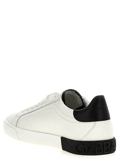 Sneakers by Dolce & Gabbana for women in calf & lamb leather multicolor features a chic design, perfectly showcasing the chic low-top style of this Pony Women's Low Top Calf & Lamb Leather Sneakers.