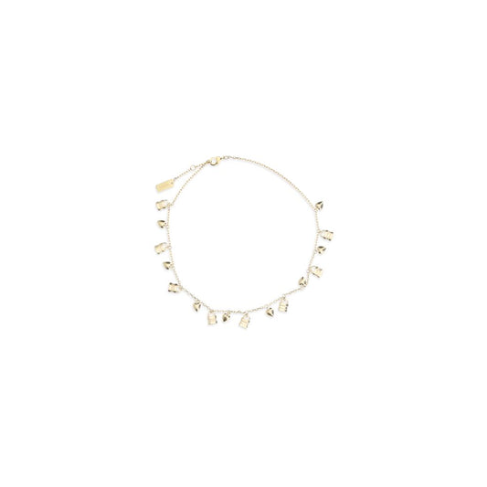 Necklace by Chloé for women in cashmere & capra leather gold presents a artisanal silhouette, artfully highlighting the chain necklace design and artisanal Paddington Women's Gold Brass Necklace aesthetic for a sophisticated finish.