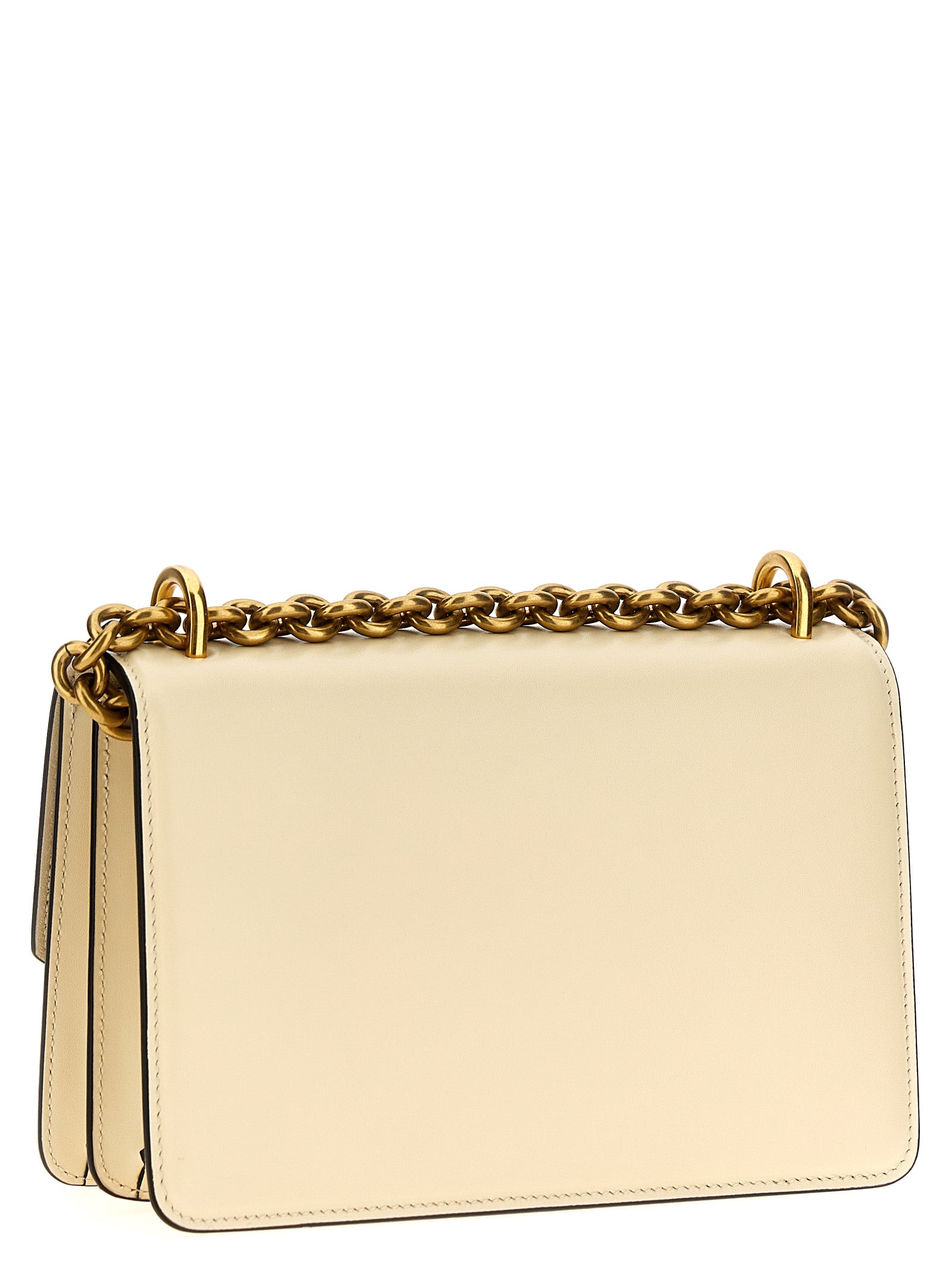 2-in-1 Shoulder & Crossbody Flap Bag by Valentino Garavani for women in calfskin leather white & signature showcases a enviable silhouette, artfully detailed with a secure flap & magnetic, organized , and versatile crossbody-strap & shoulder-strap for a enviable look.