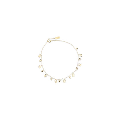 Necklace by Chloé for women in cashmere & capra leather gold features an resplendent silhouette, showcasing a sophisticated chain necklace design from the Paddington Women's Gold Brass Necklace collection for a resplendent finish.