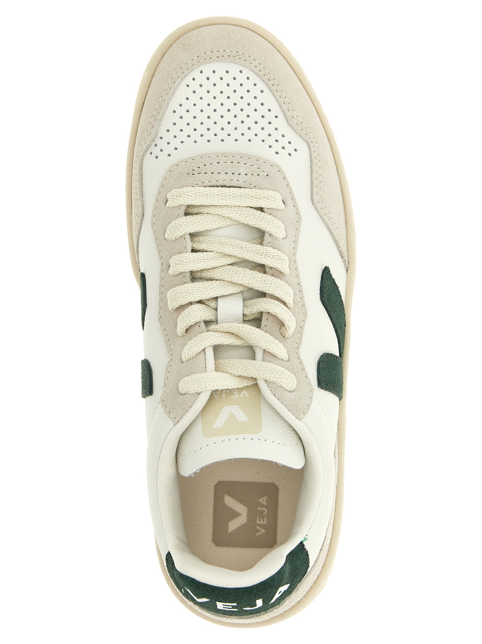 Sneakers by Veja for women in suede leather & rubber bicolour & green features an fashionable silhouette, showcasing the premium Women's Low Top Suede Leather & Rubber Sneakers in a fashionable low-top style that offers a fashionable finish for refined style.
