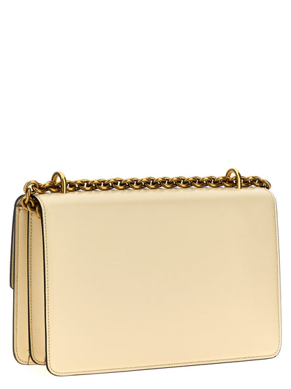 2-in-1 Shoulder & Crossbody Flap Bag by Valentino Garavani for women in bos taurus nappa & suede calf leather white & signature features a distinguished silhouette, showcasing a secure flap & magnetic and distinguished with versatile crossbody-strap & shoulder-strap for a distinguished finish.