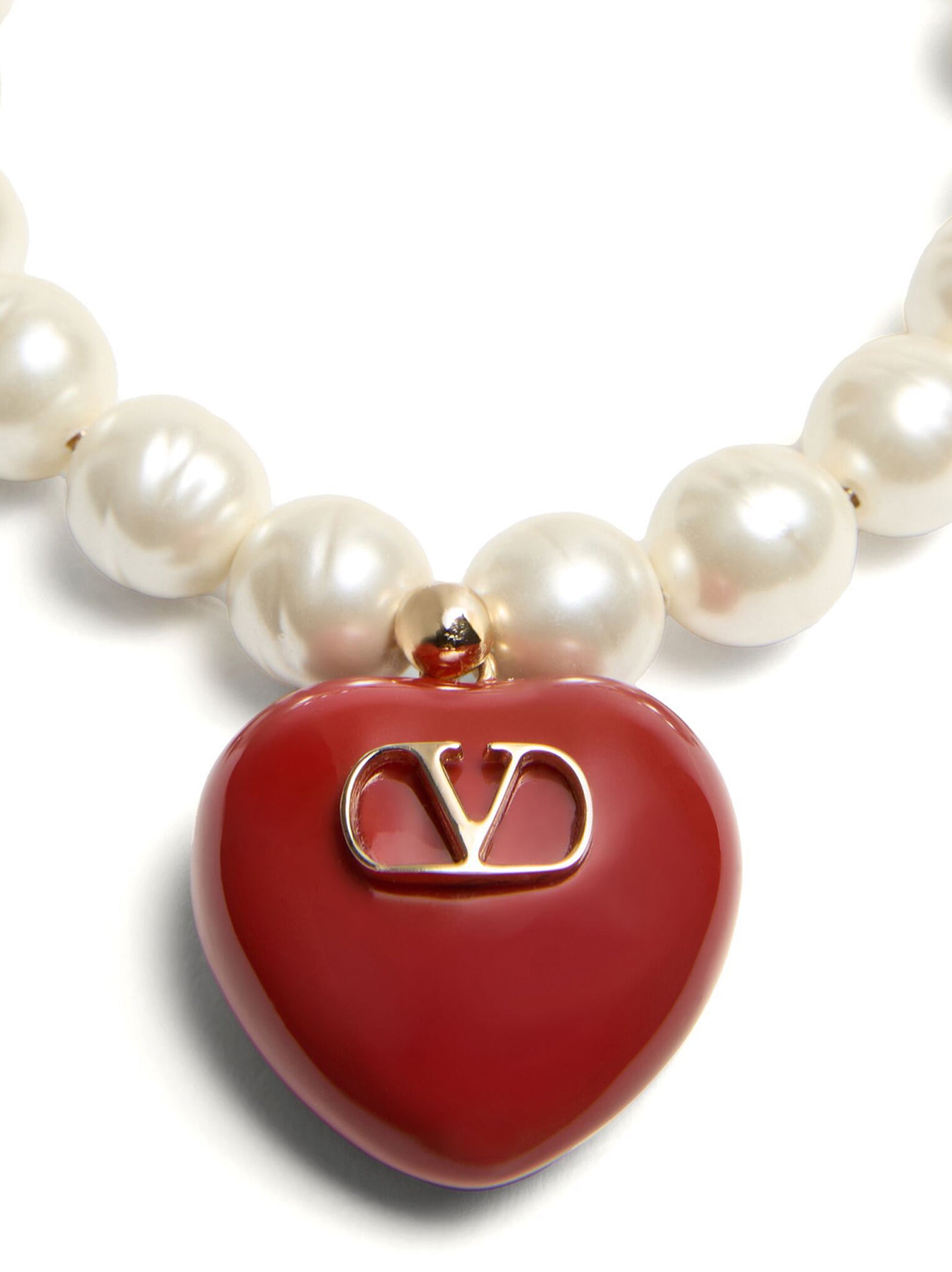 Bracelet by Valentino Garavani for women in polyamide & goose-down multicolor, red & signature features a architectural silhouette, elegantly showcasing a architectural that defines the V Logo Women's Enamel Brass & Glass Bracelet aesthetic.