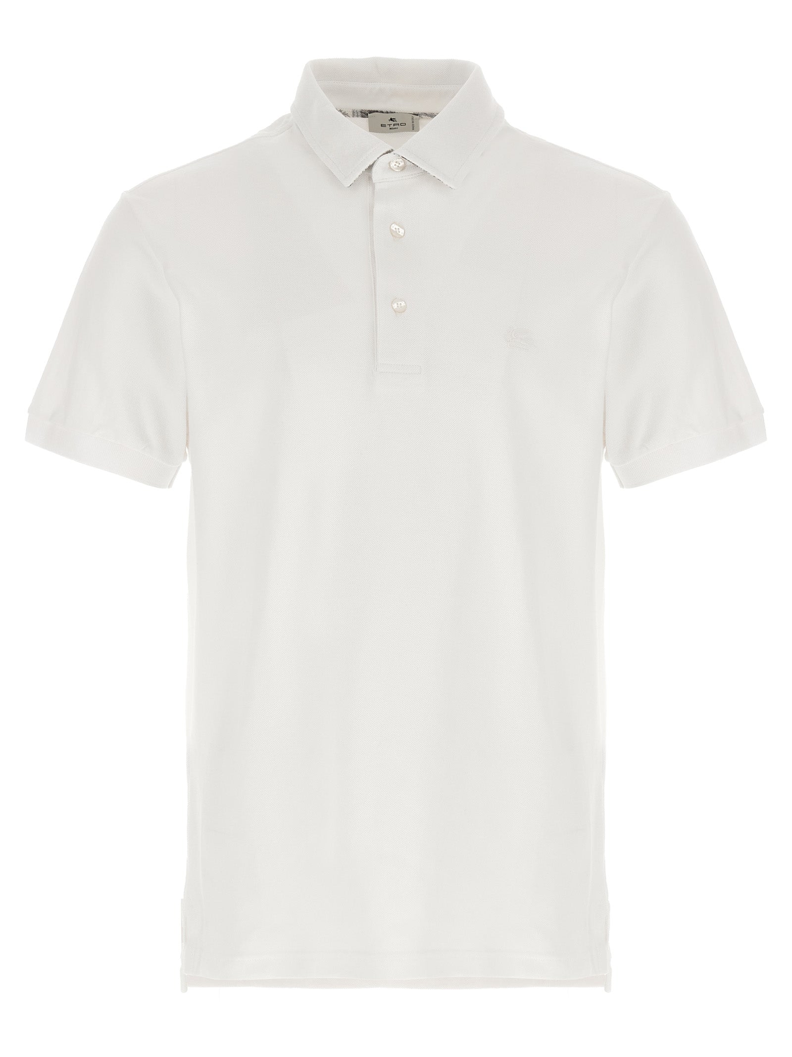 This Polo Shirt by Etro for men in cotton white, paisley, floral & print presents a flawless silhouette, showcasing flawless short-sleeve detailing and a refined for a truly flawless aesthetic.