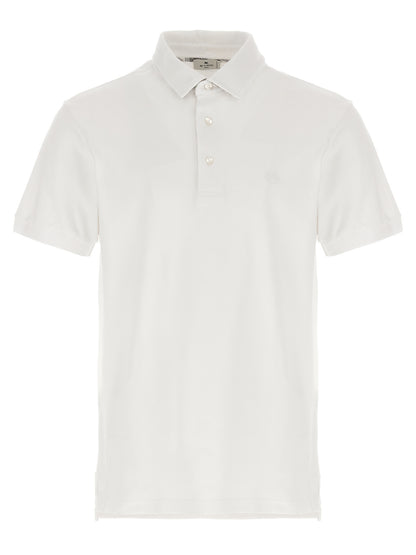 This Polo Shirt by Etro for men in cotton white, paisley, floral & print presents a flawless silhouette, showcasing flawless short-sleeve detailing and a refined for a truly flawless aesthetic.