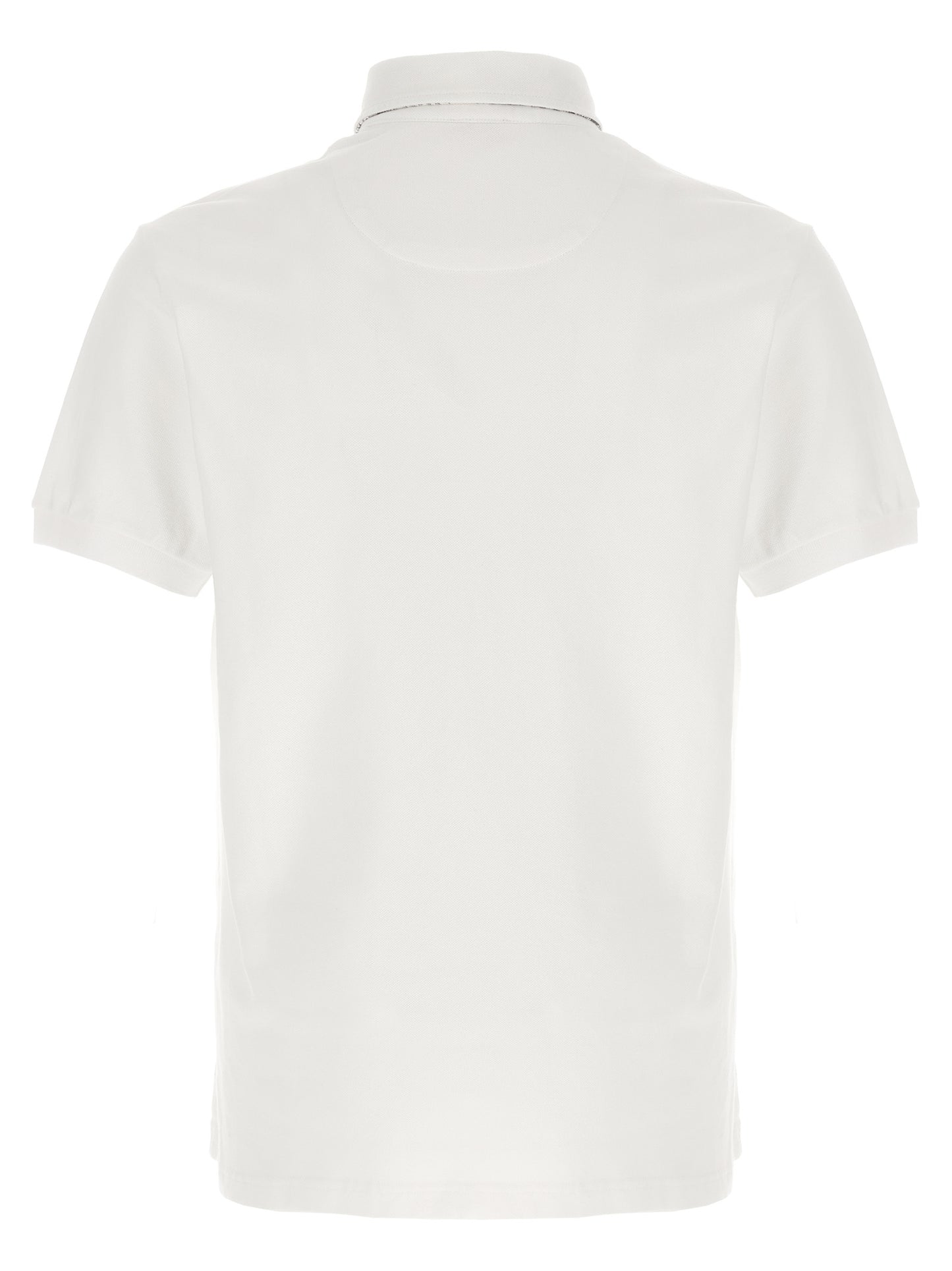 Polo Shirt by Etro for men in cotton white, paisley, floral & print presents a sleek silhouette, featuring a refined and for a sleek finish.