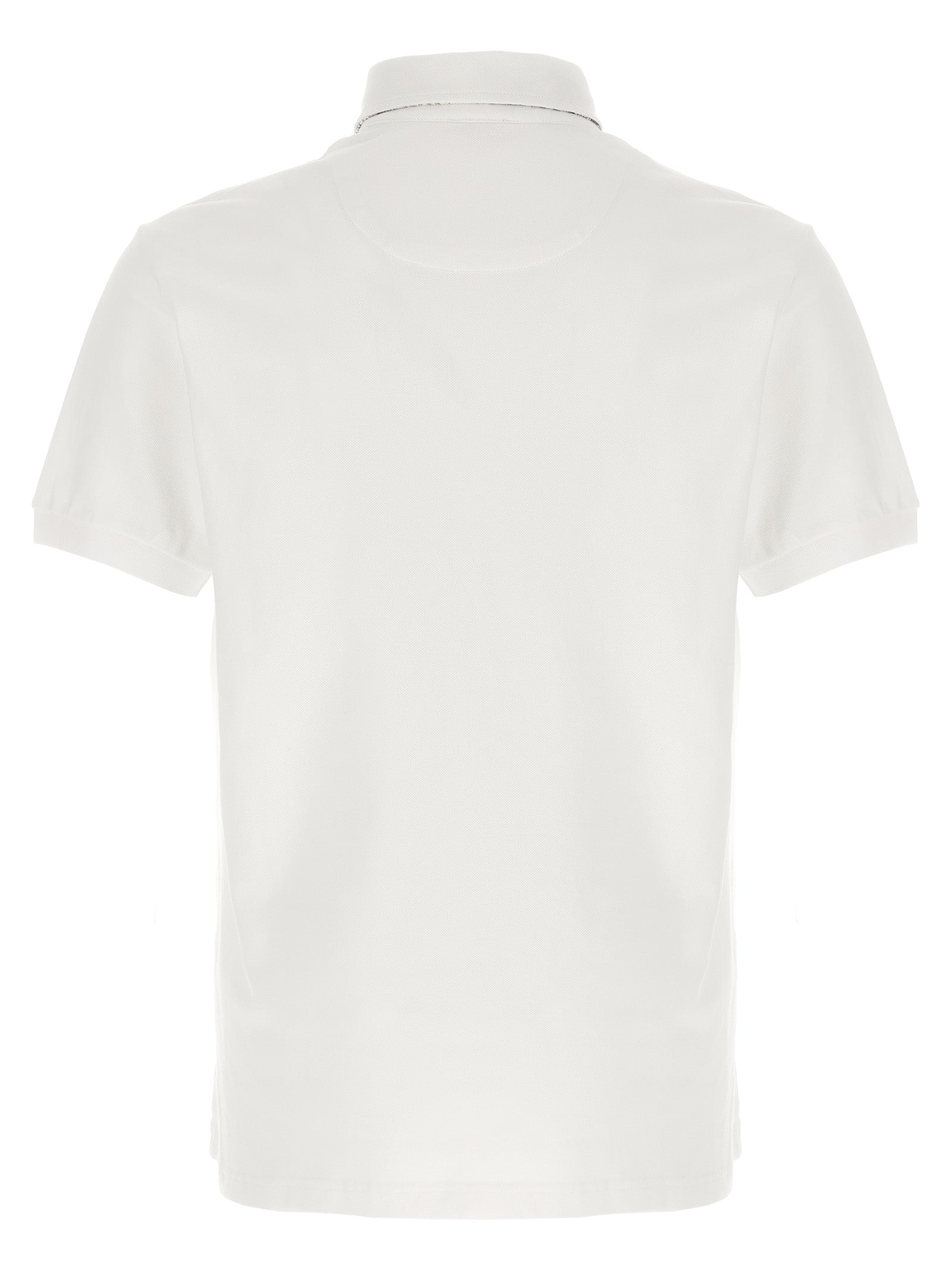 Polo Shirt by Etro for men in cotton white, paisley, floral & print presents a sleek silhouette, featuring a refined and for a sleek finish.