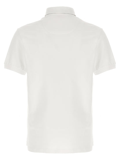 Polo Shirt by Etro for men in cotton white, paisley, floral & print presents a sleek silhouette, featuring a refined and for a sleek finish.