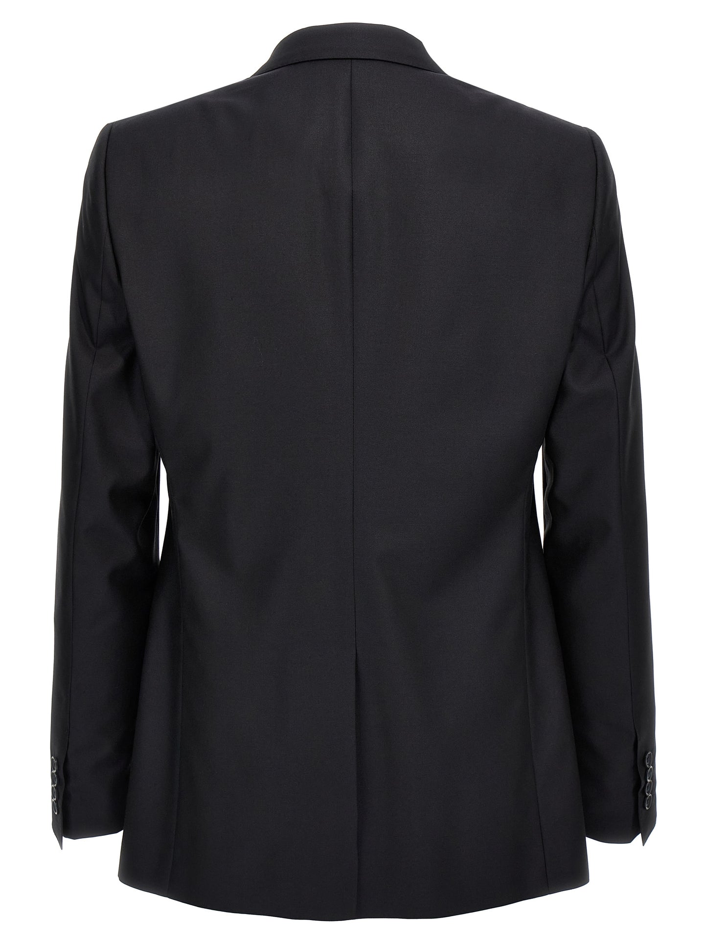 Pant Suit by Dolce & Gabbana for men in silk canvas & virgin wool blue showcases a sartorial silhouette, artfully detailed with a sophisticated and a sartorial straight-leg for a refined, high-fashion aesthetic.
