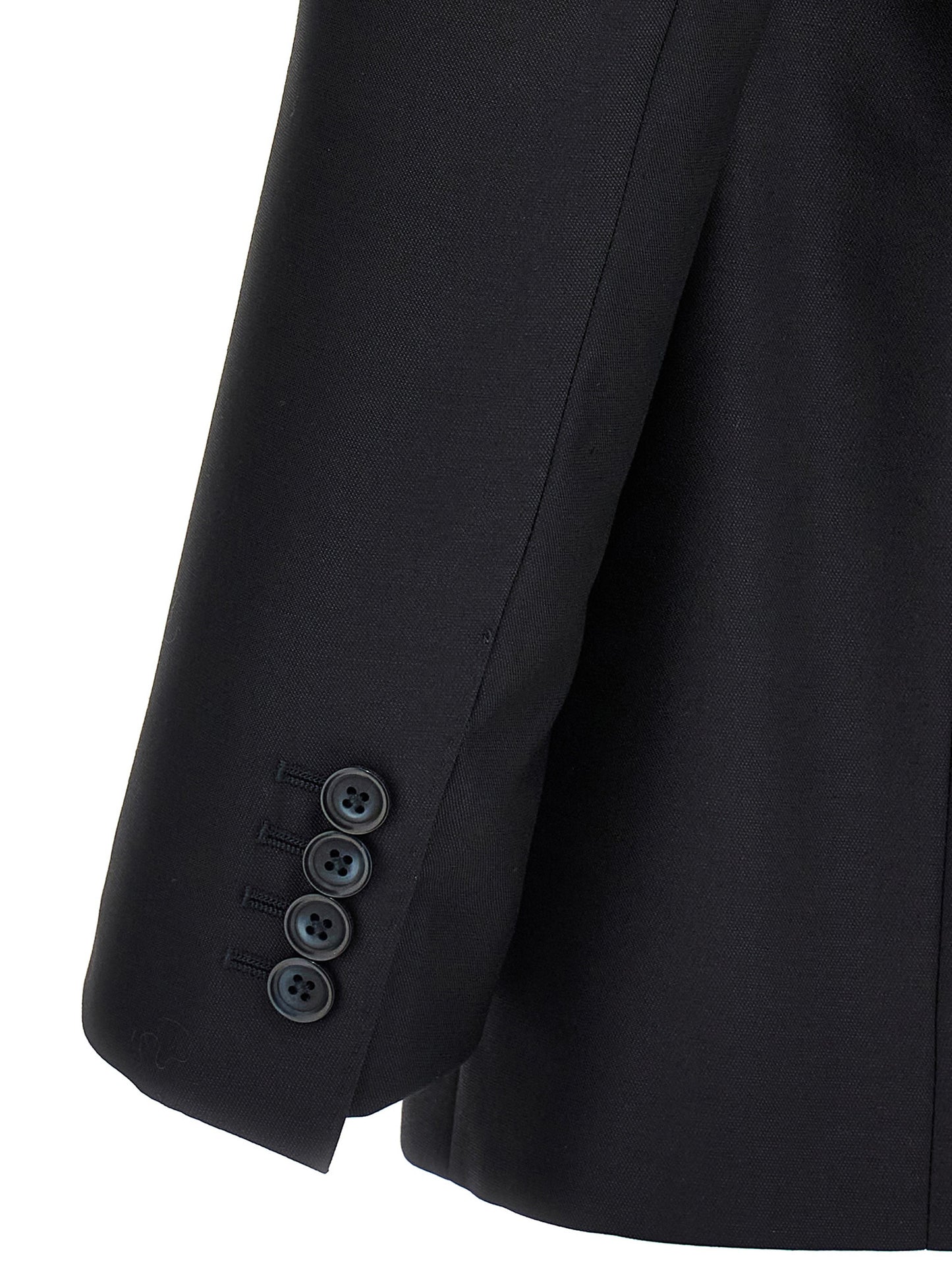 Pant Suit by Dolce & Gabbana for men in silk canvas & virgin wool blue presents a sublime silhouette, showcasing a sophisticated and a sublime straight-leg that exemplifies modern elegance.