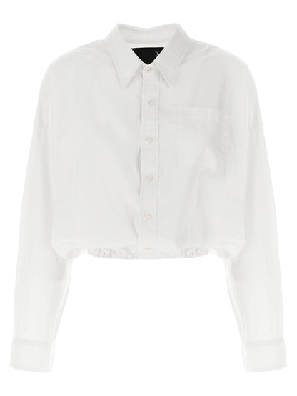Blouse by R13 for women in cotton white showcases a sublime silhouette, artfully detailed with a sublime and long-sleeve for a sophisticated, sublime finish.