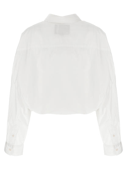 Blouse by R13 for women in cotton white presents a discerning silhouette, showcasing a sophisticated and for a truly discerning finish.