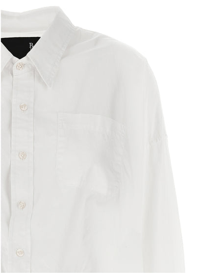 Blouse by R13 for women in cotton white features an polished silhouette, showcasing a sophisticated and detail for a truly polished finish.