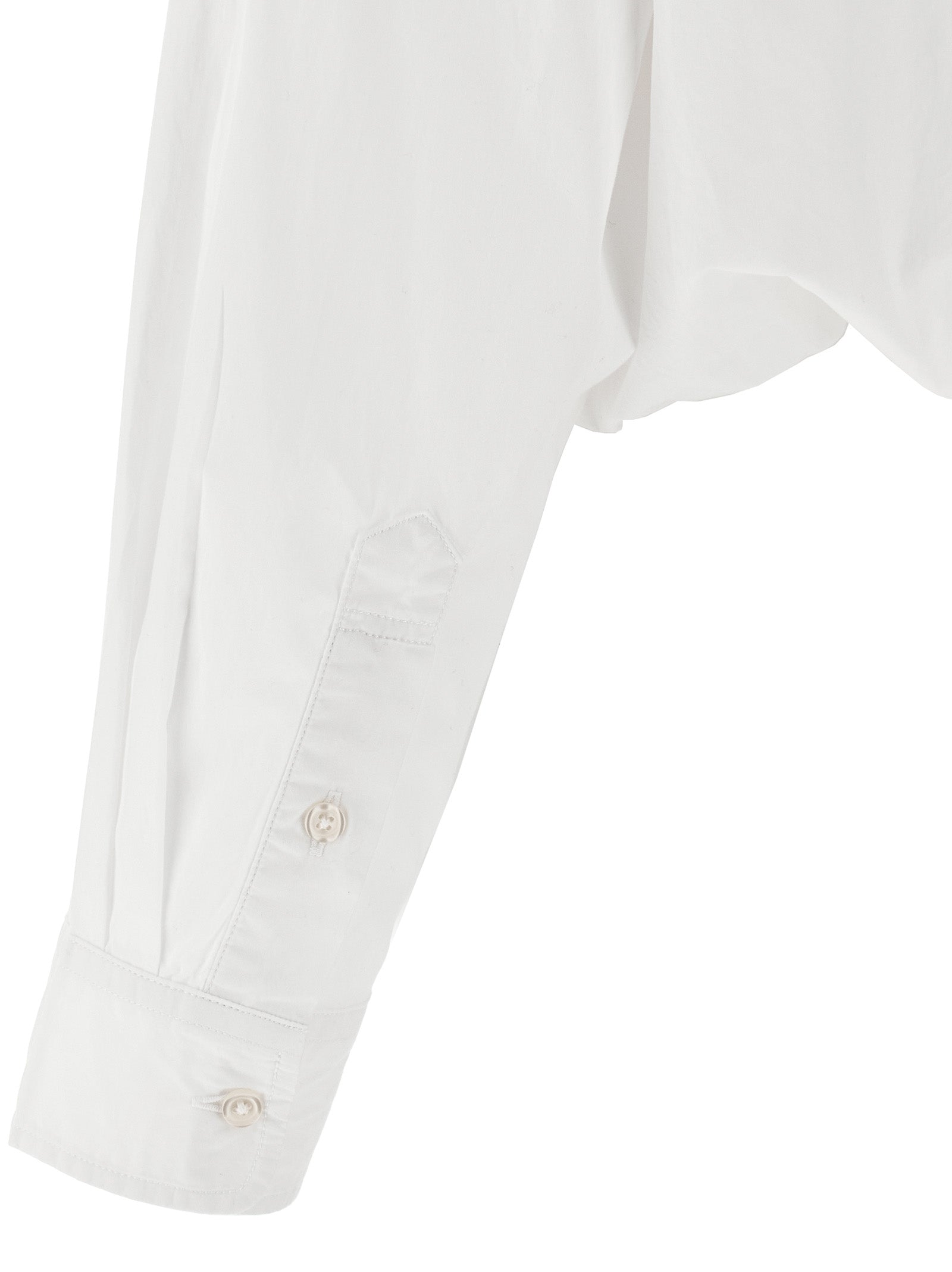 Blouse by R13 for women in cotton white presents a discerning silhouette, showcasing a sophisticated and for a truly discerning finish.