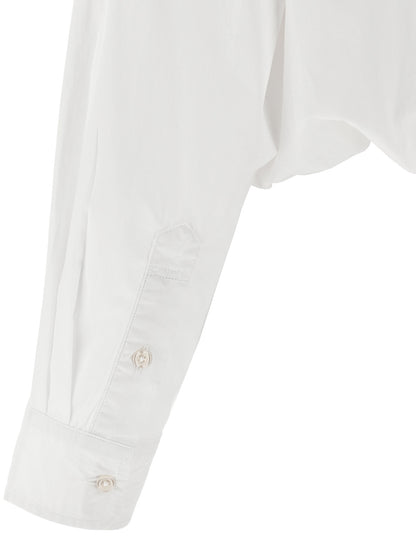 Blouse by R13 for women in cotton white presents a discerning silhouette, showcasing a sophisticated and for a truly discerning finish.