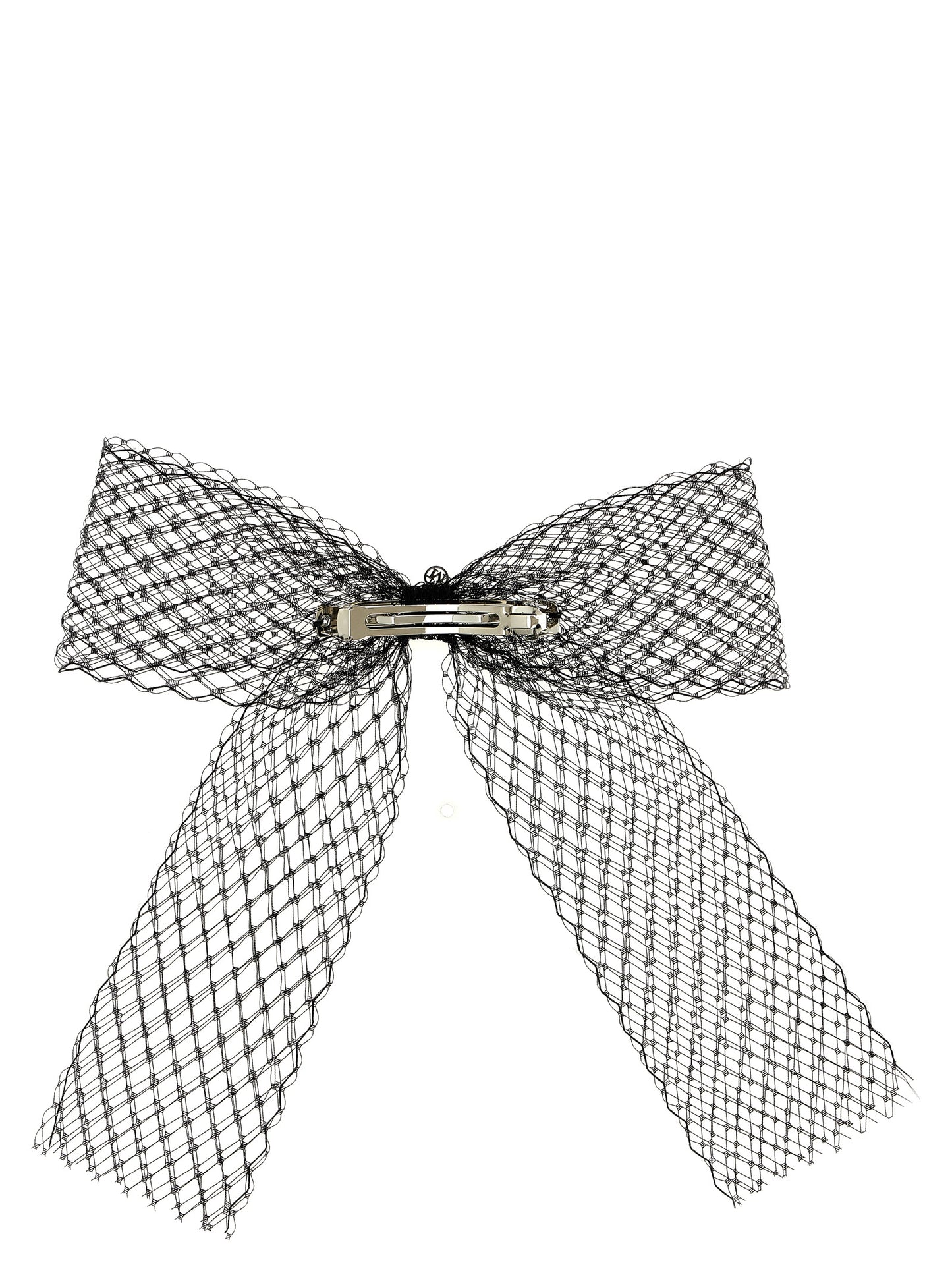 Hair Pin by Maison Michel for women in denim cotton black features an ornate design from the Polyester Hair Pin collection, showcasing an ornate aesthetic for a sophisticated look.