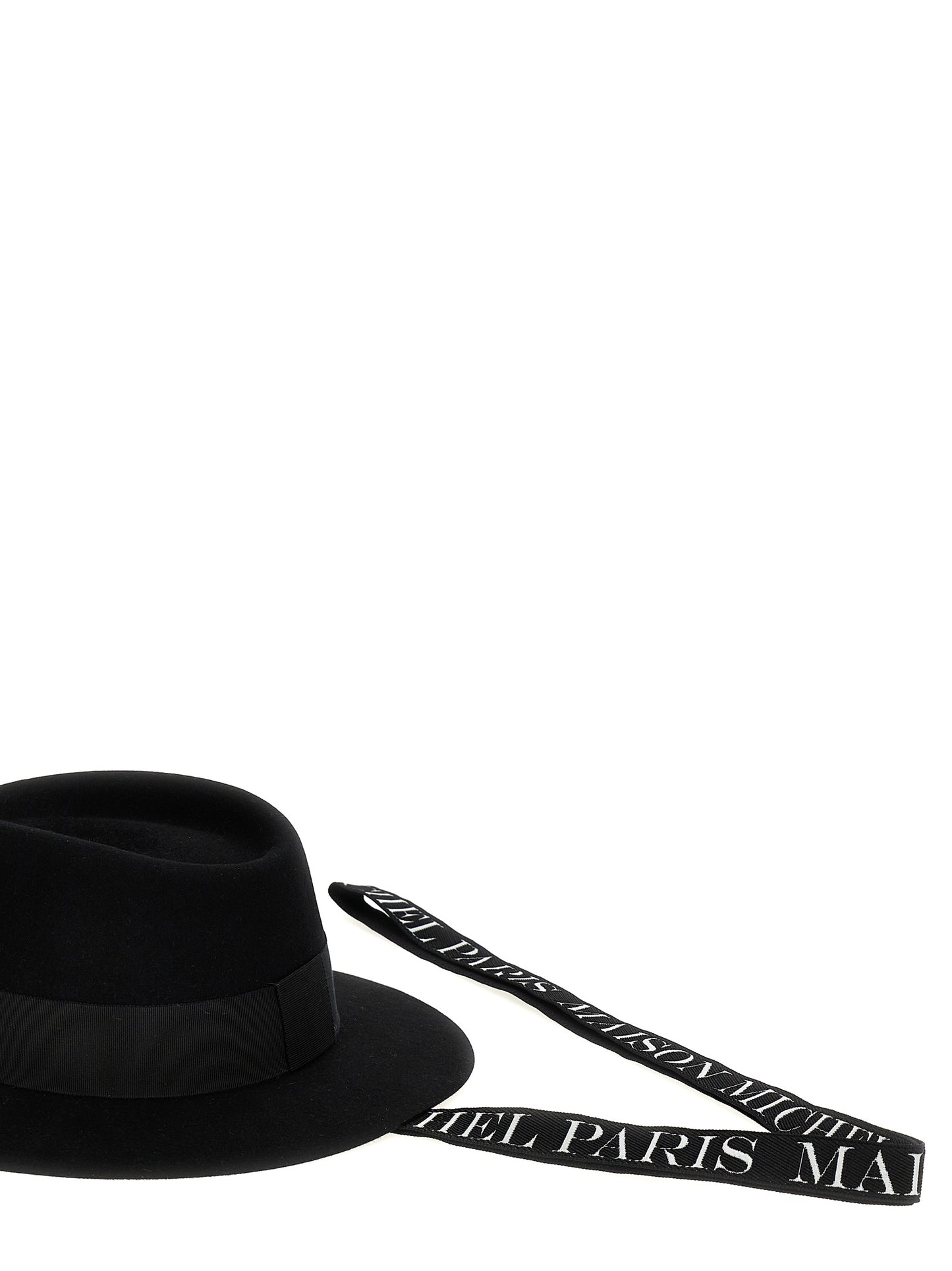 Keychain by Maison Michel for women in denim cotton bicolour, black & white, featuring an sculptural design with details in and .