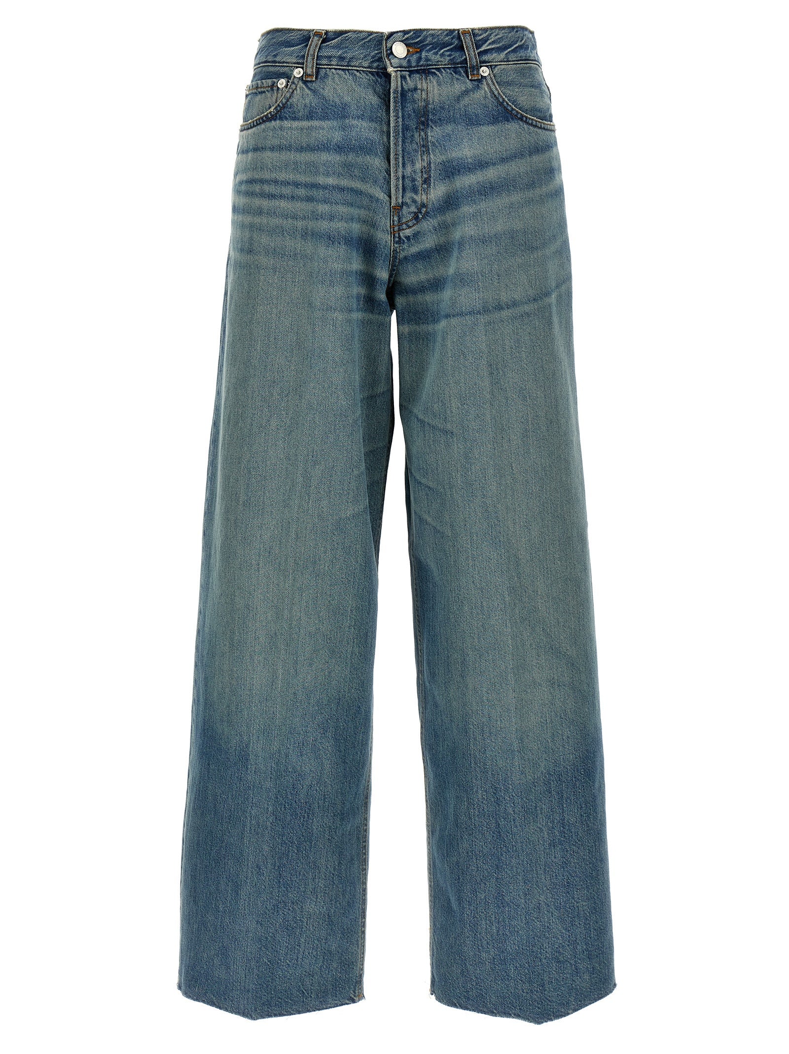 Jeans by Haikure for women in lyocell & denim cotton blue & signature features a refined silhouette with a refined straight & wide, defined by a high rise and a refined long for a refined finish.