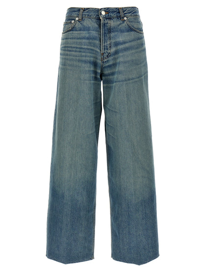 Jeans by Haikure for women in lyocell & denim cotton blue & signature features a refined silhouette with a refined straight & wide, defined by a high rise and a refined long for a refined finish.