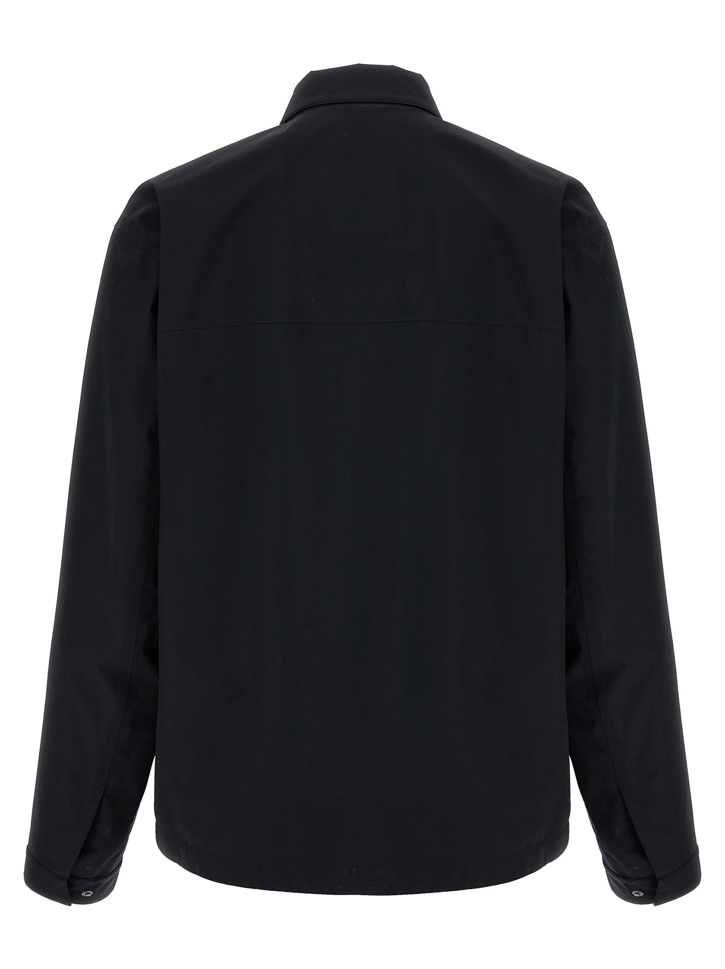 Windbreaker Jacket by Herno for men in polyester black showcases a urban chic silhouette, detailed with a urban chic and functional windproof & pockets for a polished finish.