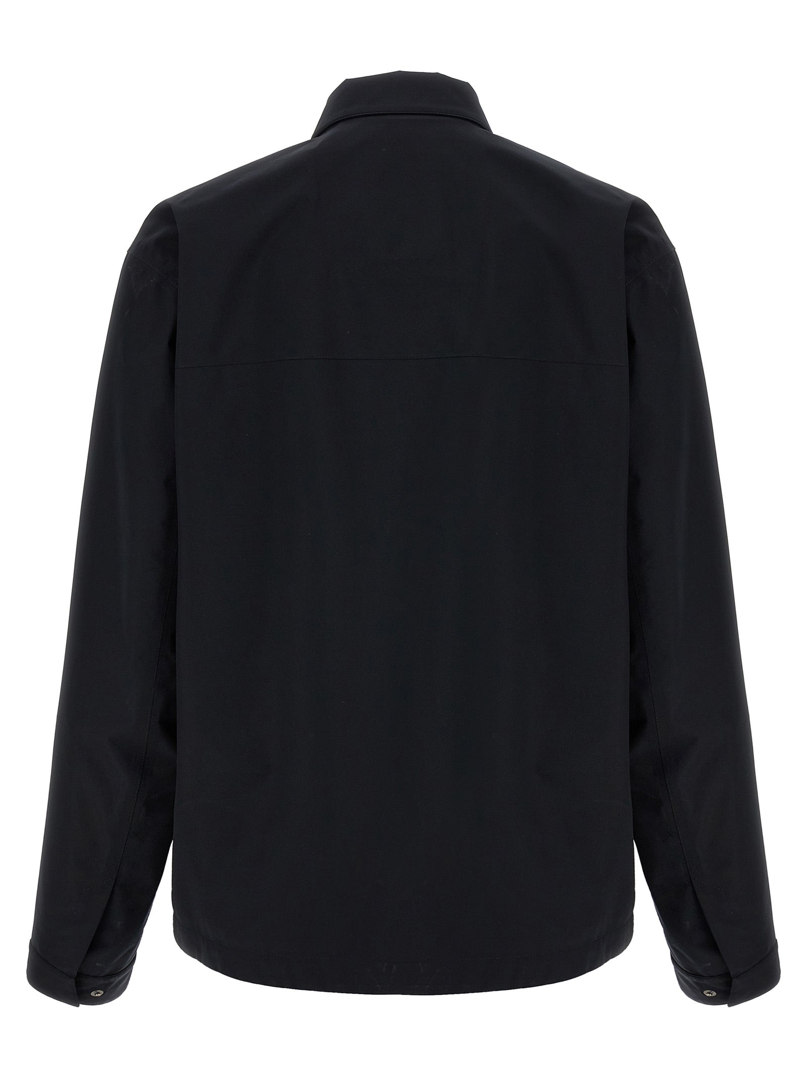 Windbreaker Jacket by Herno for men in polyester black showcases a urban chic silhouette, detailed with a urban chic and functional windproof & pockets for a polished finish.