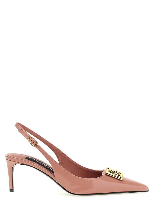 Mid-Heel Slingback Pumps Heels by Dolce & Gabbana for women in calfskin leather and multicolor & pink showcases a effortlessly elegant silhouette as Women's Calfskin Leather Mid-Heel Slingback Pumps Heels, featuring a effortlessly elegant mid-heel and a effortlessly elegant pointed toe style for an elegant look.