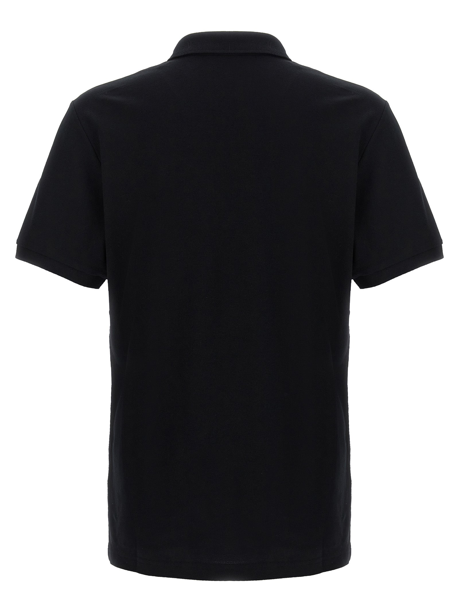 Polo Shirt by Moschino for men in cotton black presents a distinguished silhouette, showcasing a sophisticated and distinguished for a truly distinguished finish.