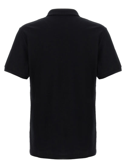 Polo Shirt by Moschino for men in cotton black presents a distinguished silhouette, showcasing a sophisticated and distinguished for a truly distinguished finish.