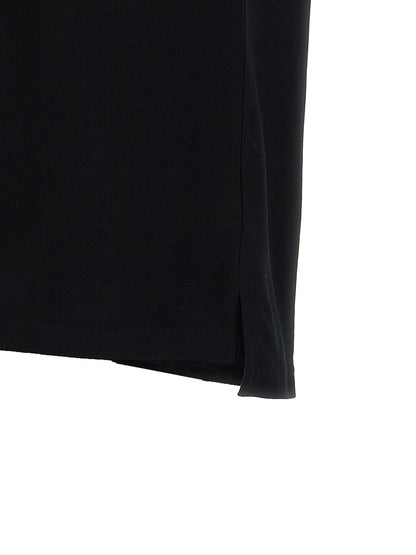 Polo Shirt by Moschino for men in cotton black showcases a sharp silhouette, detailed with a refined and sharp for a sophisticated finish.