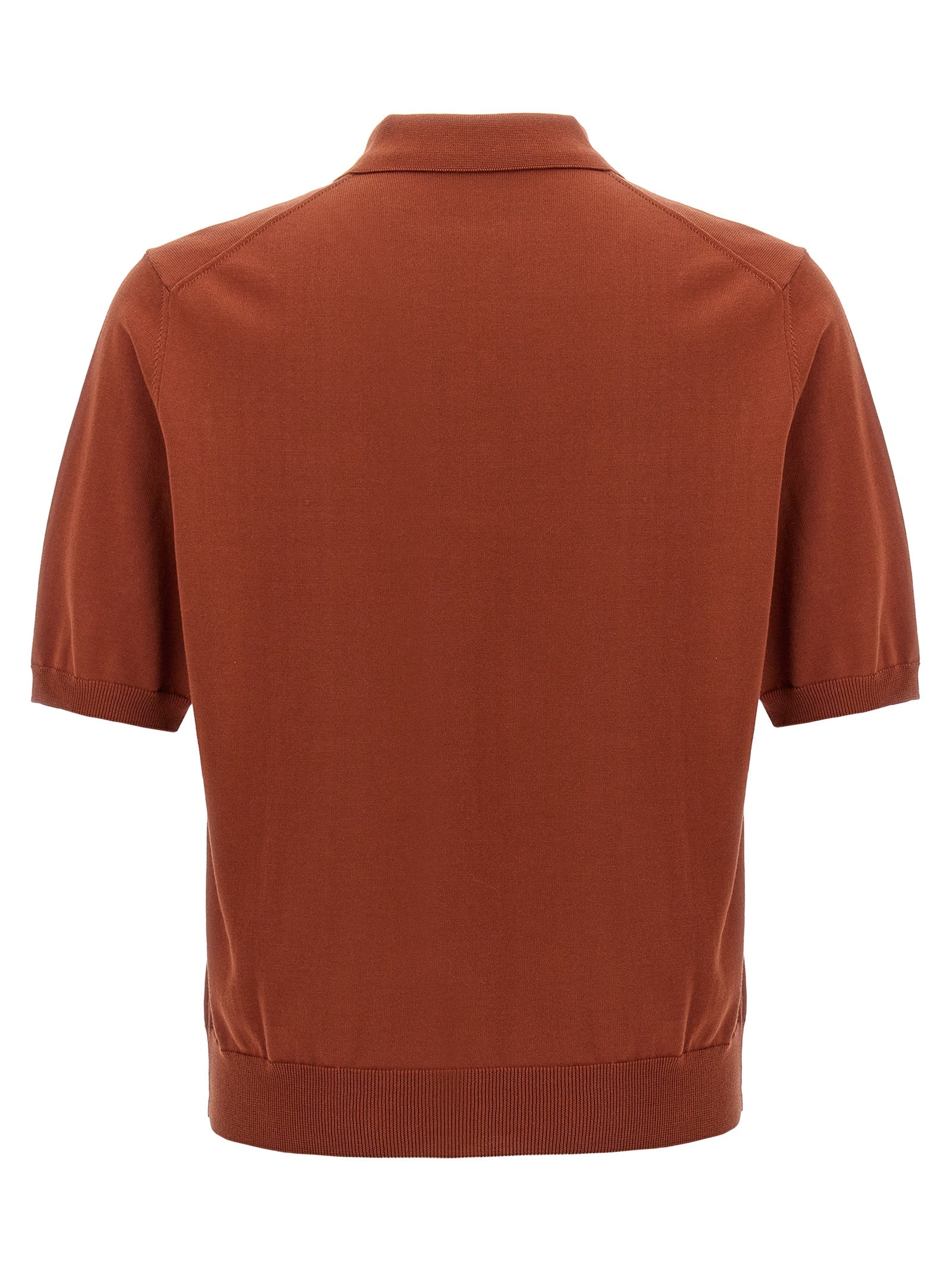 Polo Shirt by ZANONE for men in cotton multicolor & red presents a distinguished silhouette, showcasing a sophisticated and distinguished for a truly distinguished finish.