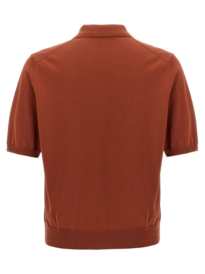 Polo Shirt by ZANONE for men in cotton multicolor & red presents a distinguished silhouette, showcasing a sophisticated and distinguished for a truly distinguished finish.