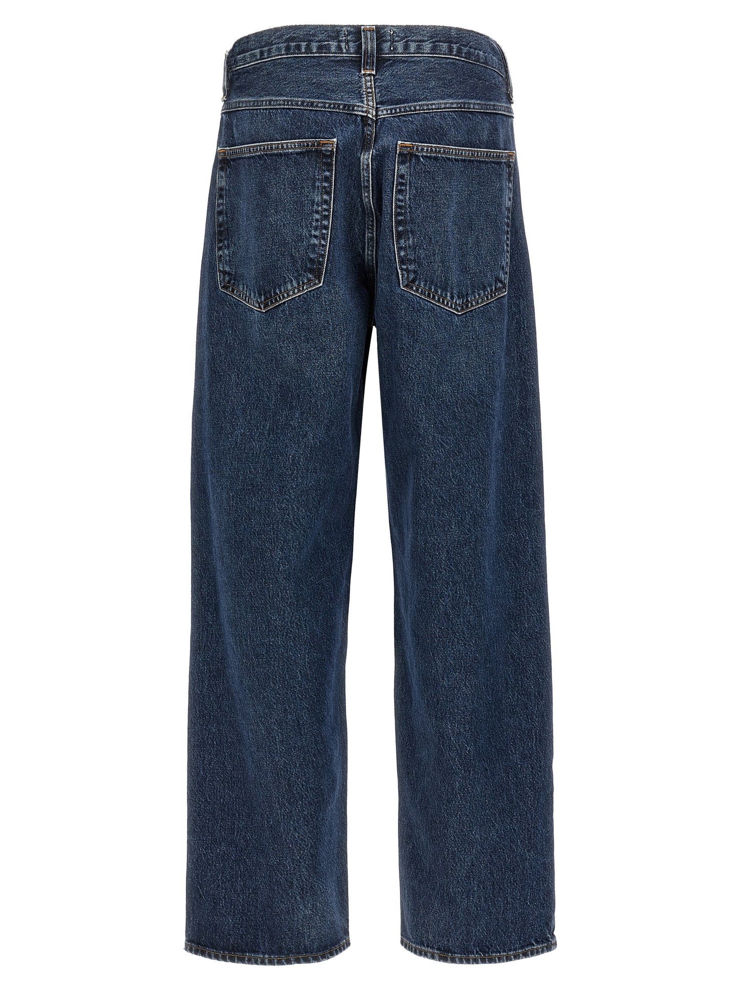 Jeans by Agolde for men in organic cotton denim blue features an sophisticated and wide with a precise long, creating a sophisticated and sophisticated silhouette.