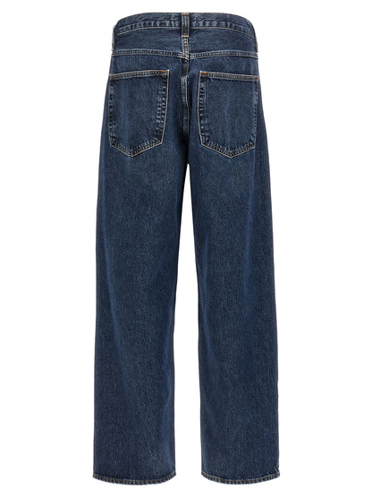 Jeans by Agolde for men in organic cotton denim blue features an sophisticated and wide with a precise long, creating a sophisticated and sophisticated silhouette.