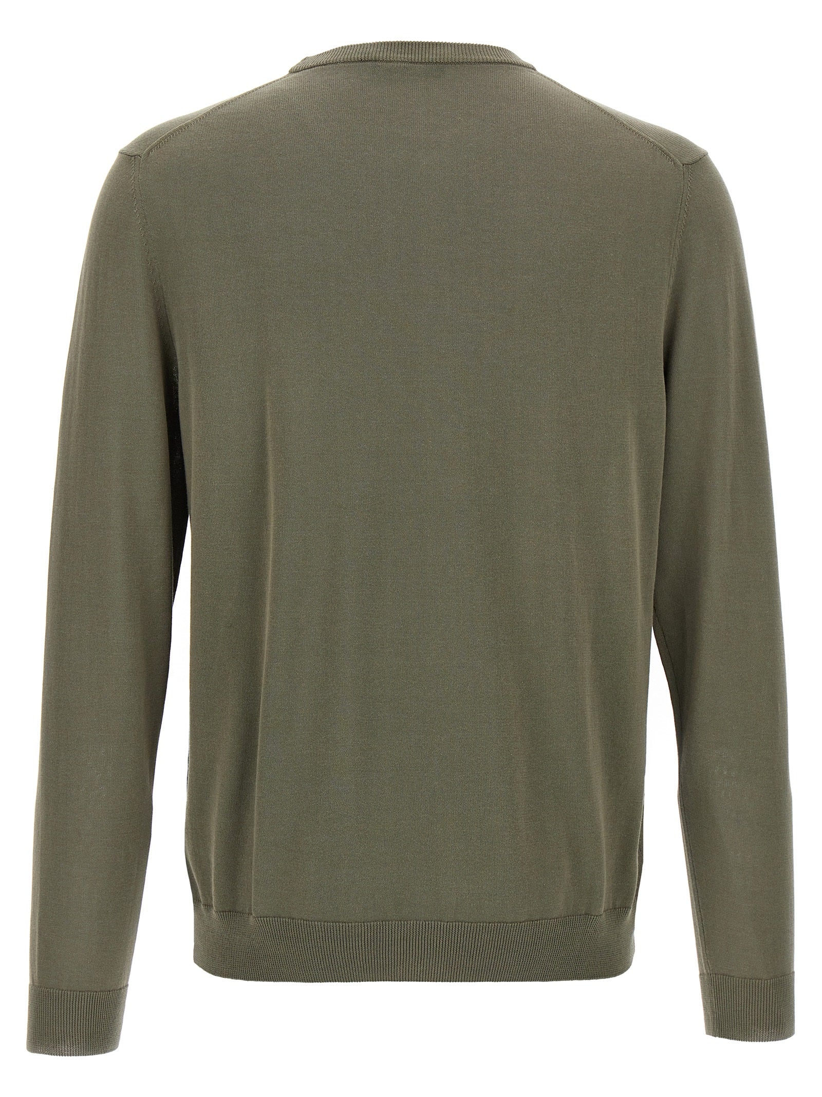 Cardigan by ZANONE for men in cotton bicolour & green presents a textural silhouette, artfully finished with a textural crew neckline and for a sophisticated, textural look.