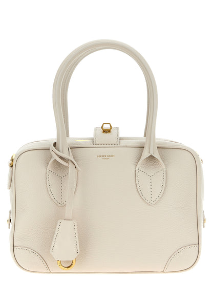This Handbag by Golden Goose for women in viscose & synthetic fur and white presents a sculptural silhouette featuring a secure zipper, ample , and versatile shoulder-strap, adjustable-strap & handle for a sculptural finish.